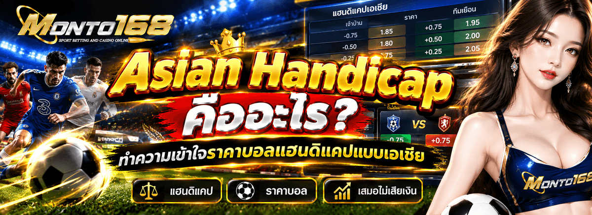 Asian Handicap คืออะไร วิธีอ่านราคาบอลแฮนดิแคปเอเชีย