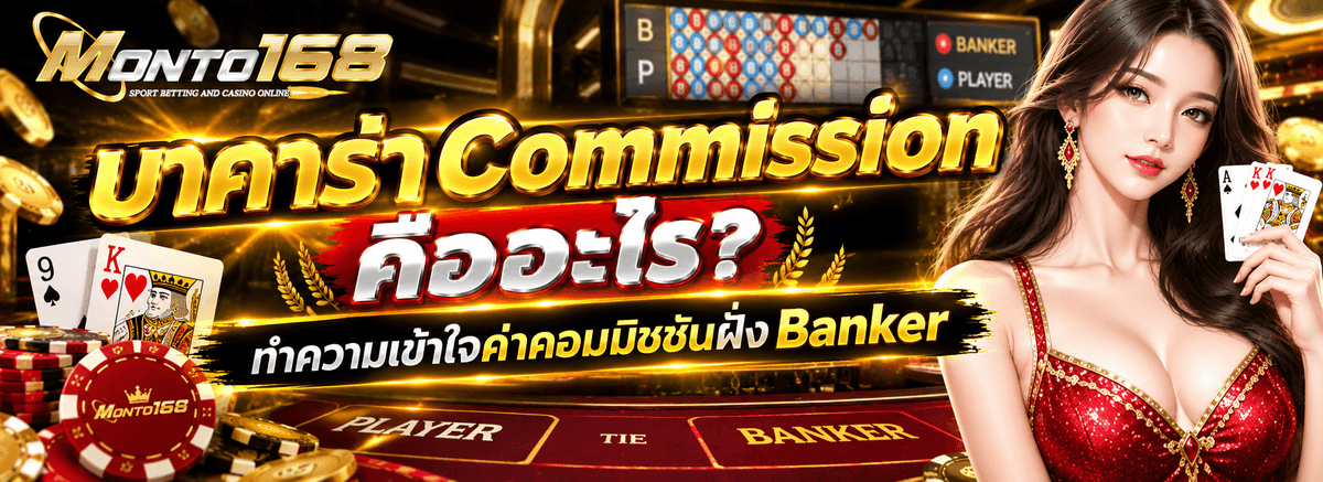 บาคาร่า Commission ค่าคอมมิชชัน Banker และกติกาการจ่ายเงิน