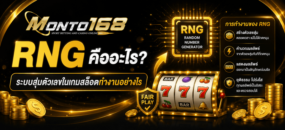 Monto168plus RNG คืออะไร ระบบสุ่มตัวเลขในเกมสล็อตออนไลน์และการทำงานของสล็อตออนไลน์