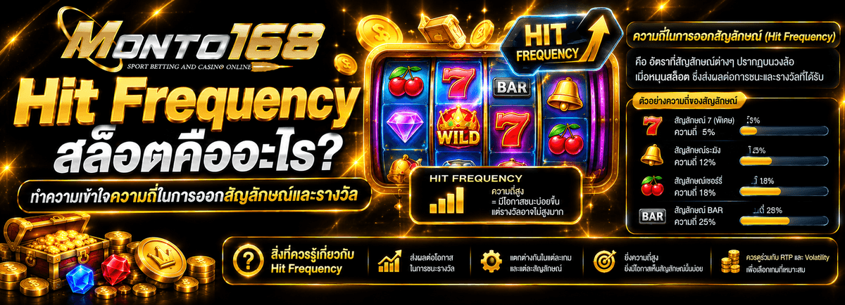 Hit Frequency สล็อต ความถี่ในการออกรางวัลและสัญลักษณ์