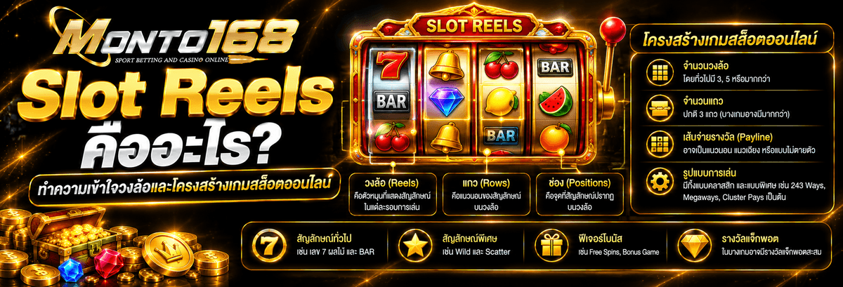 วงล้อ Slot Reels และโครงสร้างเกมสล็อตออนไลน์